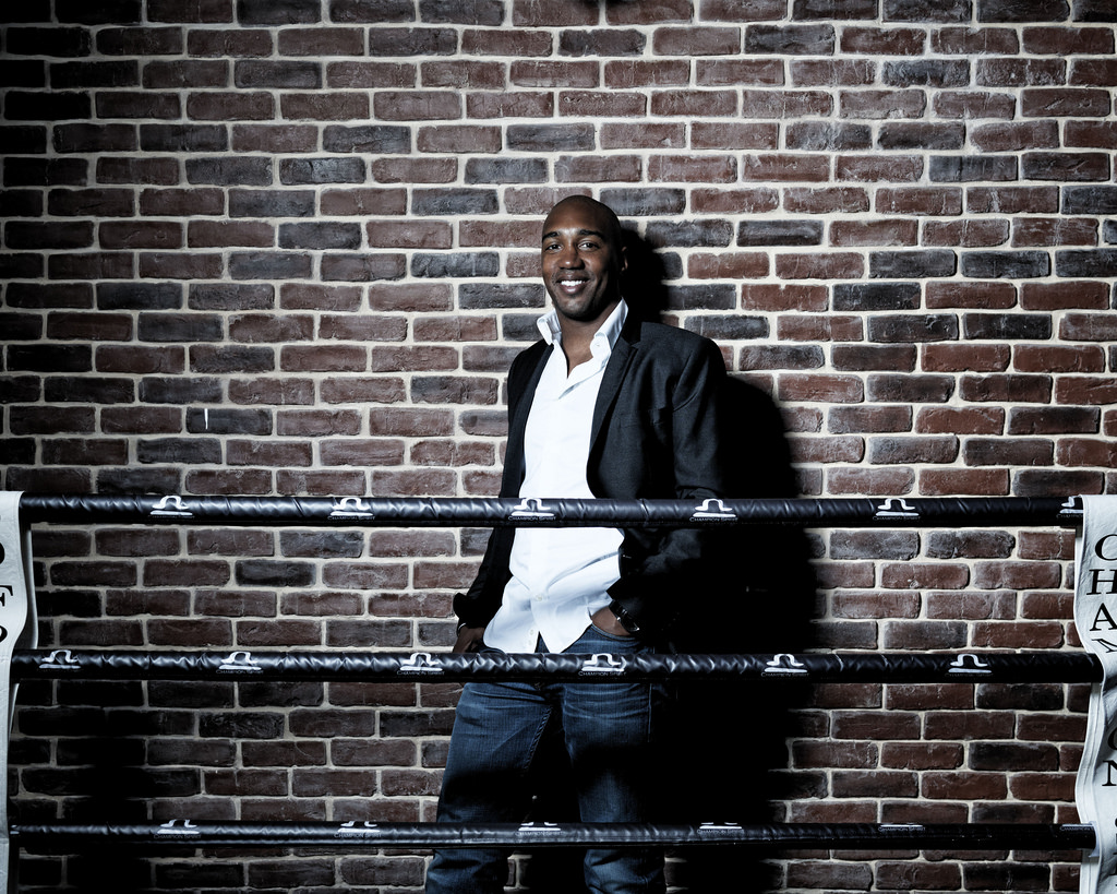 Abdoulaye Fadiga, fondateur de Champion Spirit, sur le ring